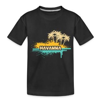 Urlaub Havanna - Kinder Premium Bio T-Shirt - Schwarz - Vorne