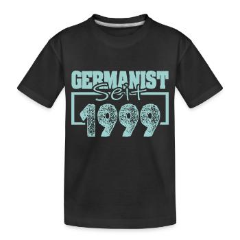 1999 - Kids' Premium Organic T-Shirt - black - Front