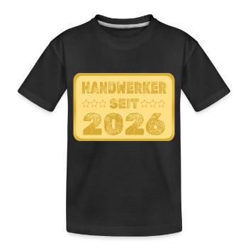seit 2026 - Kinder Premium Bio T-Shirt - Schwarz - Vorne