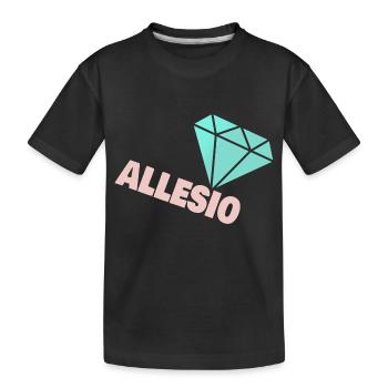 Geschenk für Allesio - Kinder Premium Bio T-Shirt - Schwarz - Vorne