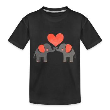 Amour - T-shirt bio Premium Enfant - noir - Devant