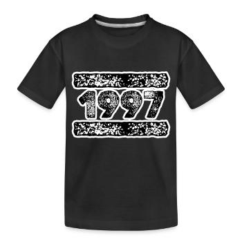 1997 1997 - Kinder Premium Bio T-Shirt - Schwarz - Vorne