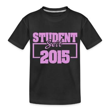 seit 2015 - Kinder Premium Bio T-Shirt - Schwarz - Vorne