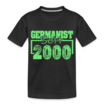 Studies 2000 - Kids' Premium Organic T-Shirt - black - Front