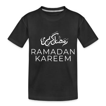 Ramadan Mubarak - Kids' Premium Organic T-Shirt - black - Front