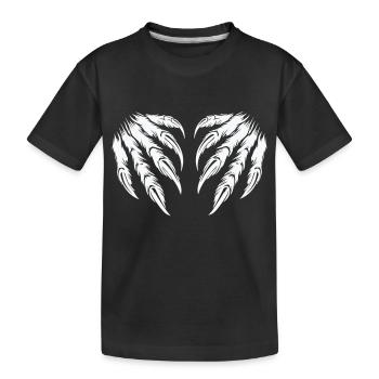 Claws 2 - Kids' Premium Organic T-Shirt - black - Front