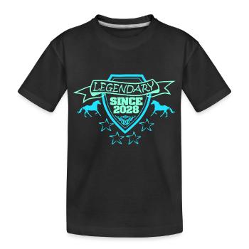 2028 - T-shirt bio Premium Enfant - noir - Devant