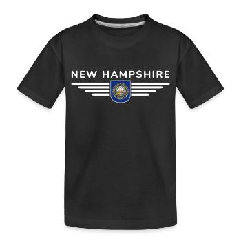 New Hampshire Fan T-Shirt – Must-have! - T-shirt bio Premium Enfant - noir - Devant