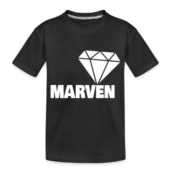 Marven as noble - Kids' Premium Organic T-Shirt - black - Front