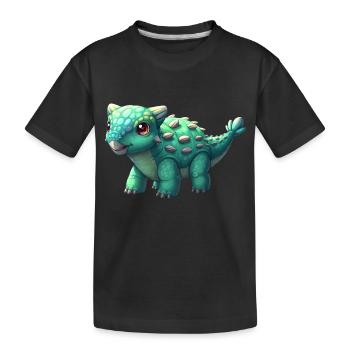 BIG - Kids' Premium Organic T-Shirt - black - Front