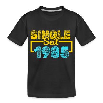1985 - Kinder Premium Bio T-Shirt - Schwarz - Vorne