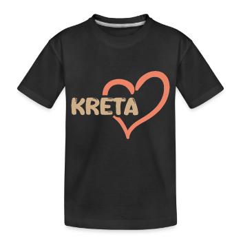 Crète - T-shirt bio Premium Enfant - noir - Devant