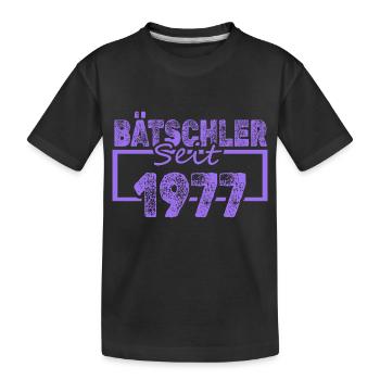Bachelor 1977 - Kids' Premium Organic T-Shirt - black - Front