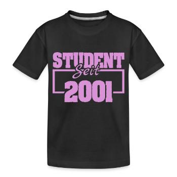 2001 - Kids' Premium Organic T-Shirt - black - Front