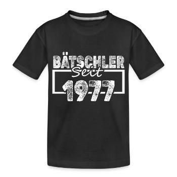 Single 1977 - Kids' Premium Organic T-Shirt - black - Front