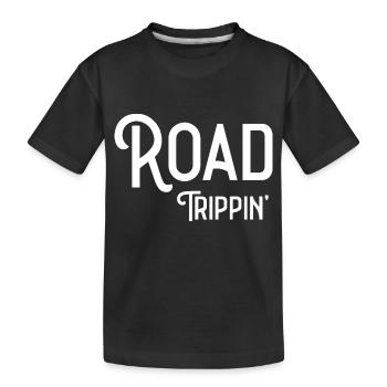 Ambiance d’aventure en road trip - T-shirt bio Premium Enfant - noir - Devant