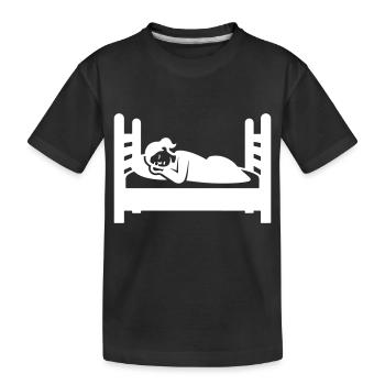 Dormir fatigué - T-shirt bio Premium Enfant - noir - Devant