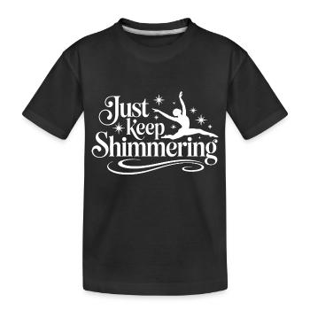 Just Keep Shimmer nageur synchronisé - T-shirt bio Premium Enfant - noir - Devant