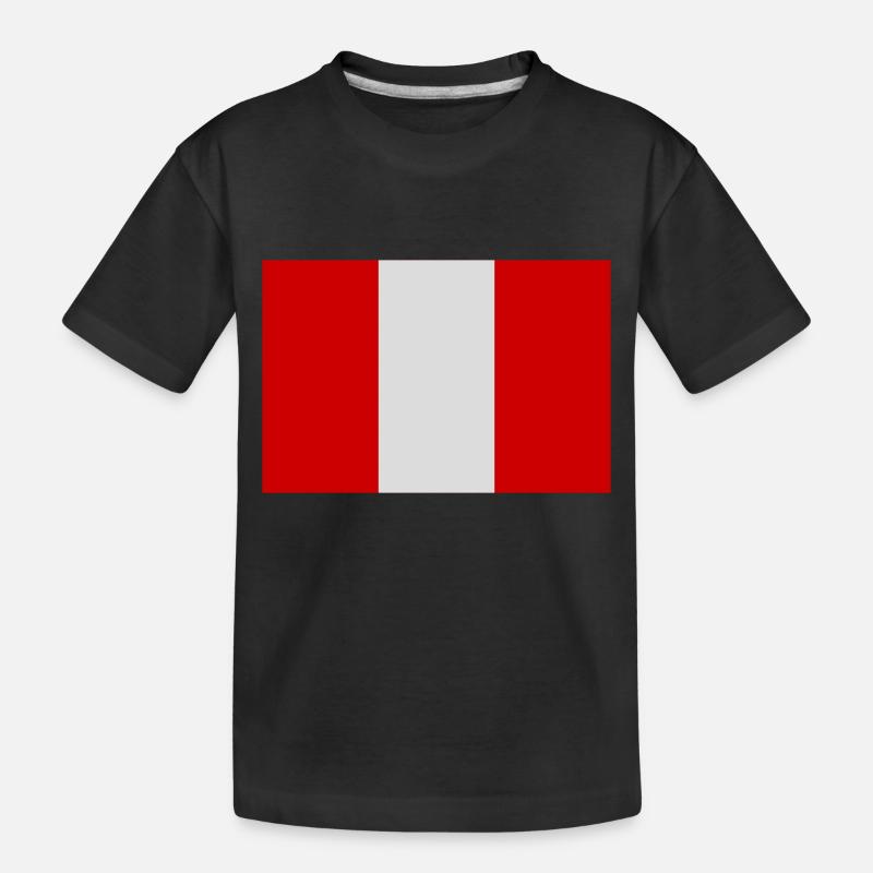 Peru - Kinder Premium Bio T-Shirt - Schwarz