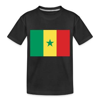 Sénégal - drapeau - T-shirt bio Premium Enfant - noir - Devant