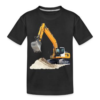 Bagger - Kinder Premium Bio T-Shirt - Schwarz - Vorne
