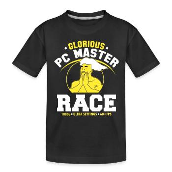 glorious pc gaming master race - T-shirt bio Premium Enfant - noir - Devant