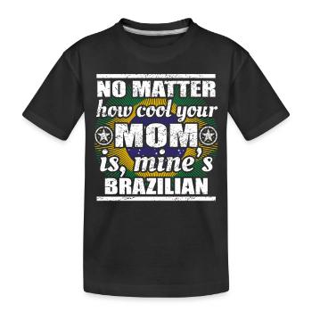 pas maman matière fraîche poison mère Brésil png - T-shirt bio Premium Enfant - noir - Devant