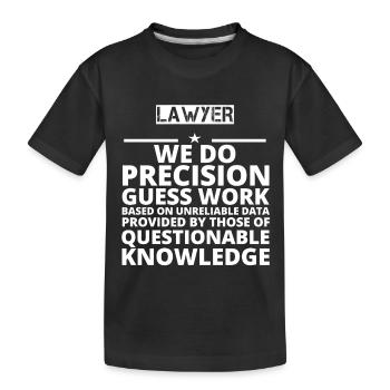 poison problem job precision LAWYER - Kids' Premium Organic T-Shirt - black - Front
