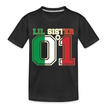 SISTER QUEEN 01 LIL SISTER Italie - T-shirt bio Premium Enfant - noir - Devant