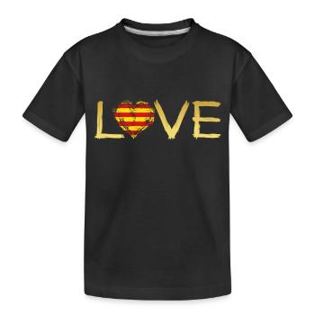 Love Roots Home Country Home Pride estelada kata - Kids' Premium Organic T-Shirt - black - Front