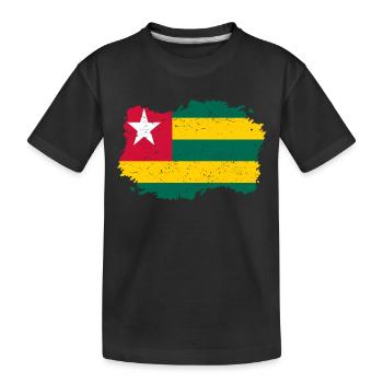Roots patrie drapeau Togo Png - T-shirt bio Premium Enfant - noir - Devant