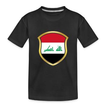 Champion Coupe du Monde 2018 équipe wm Irak .png - T-shirt bio Premium Enfant - noir - Devant