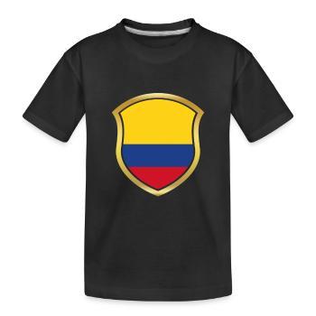 Weltmeister Champion 2018 wm team Kolumbien png - Kinder Premium Bio T-Shirt - Schwarz - Vorne