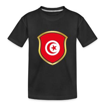 Champion de la Coupe du Monde 2018 équipe wm Tunisie .png - T-shirt bio Premium Enfant - noir - Devant