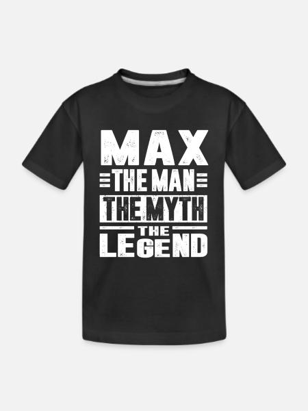 Max - Kinder Premium Bio T-Shirt - Schwarz