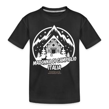 Station de ski de Madonna di Campiglio - T-shirt bio Premium Enfant - noir - Devant