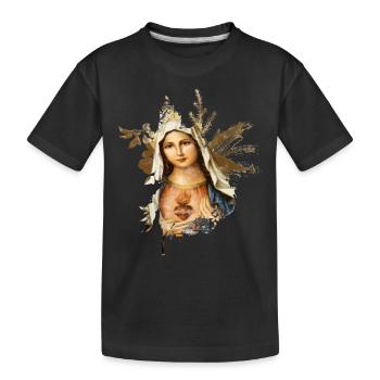 Sainte Marie-Vierge - T-shirt bio Premium Enfant - noir - Devant