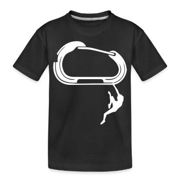 Escalade de bloc - T-shirt bio Premium Enfant - noir - Devant