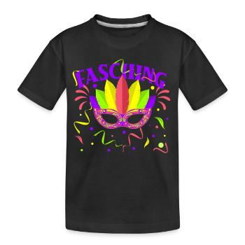 Fasching, Party - Kinder Premium Bio T-Shirt - Schwarz - Vorne