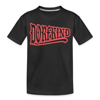 dorf dorfkind stadt stadtkind dorfi bauer landei - Kinder Premium Bio T-Shirt - Schwarz - Vorne