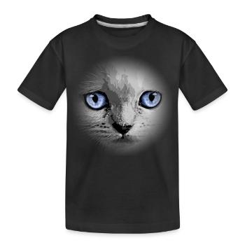 Kitty Kitten Cat - Kids' Premium Organic T-Shirt - black - Front