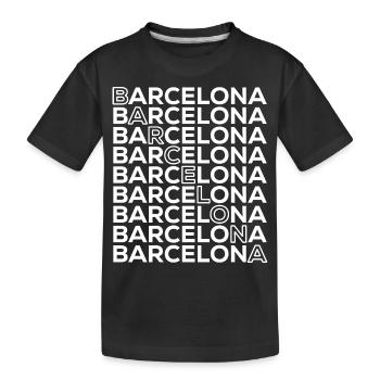 Barcelone - T-shirt bio Premium Enfant - noir - Devant