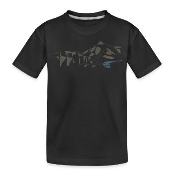 Chaussée des Géants | Lineart d’Irlande du Nord - T-shirt bio Premium Enfant - noir - Devant