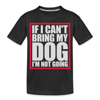 Citation Apportez mon chien - T-shirt bio Premium Enfant - noir - Devant