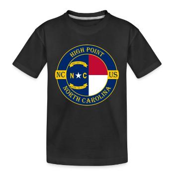 High Point North Carolina Flag USA Souvenir de voyage - T-shirt bio Premium Enfant - noir - Devant