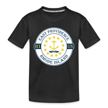 East Providence Rhode Island Flag USA Souvenir - T-shirt bio Premium Enfant - noir - Devant