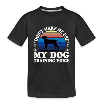 Bavarois untain Hound Dog Silhouette Retro Sun - T-shirt bio Premium Enfant - noir - Devant