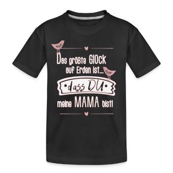 Muttertag Mama SabineVegan (Mit Struktur/Kontur) - Kinder Premium Bio T-Shirt - Schwarz - Vorne