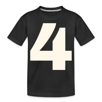 4 - Kids' Premium Organic T-Shirt - black - Front