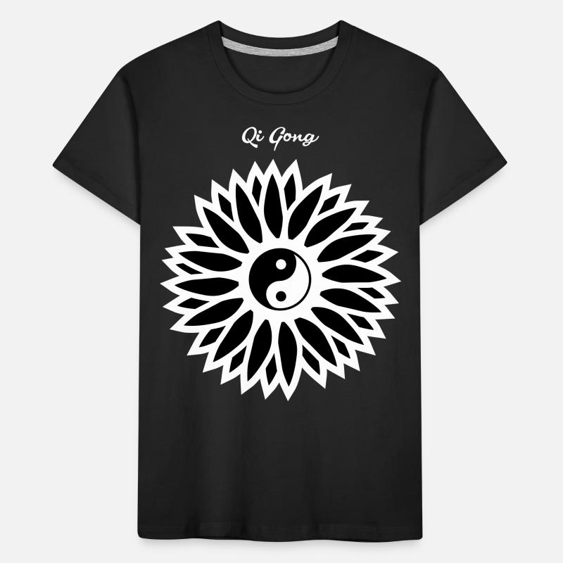 Qigong blüte zeichen Kinder Premium Bio T-Shirt